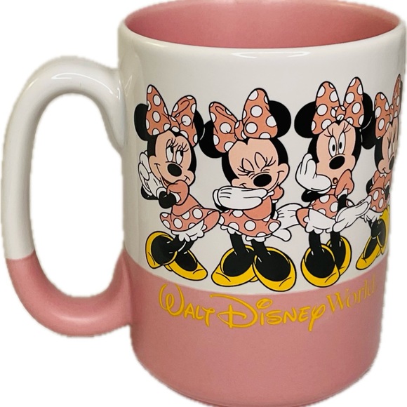 Disney Minnie Mouse Pink and White Mug with Yellow Accents - Picture 3 of 6